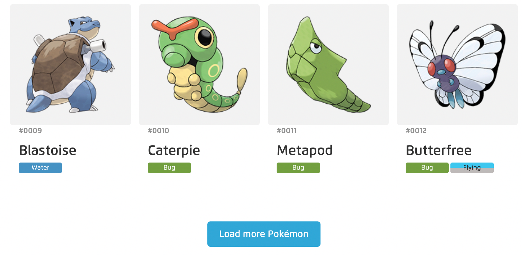 caterpie evolution chart