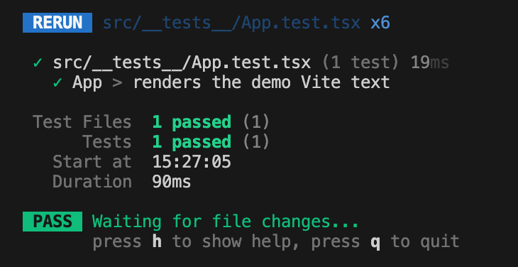 Add unit testing support to a React project using Vite and Typescript