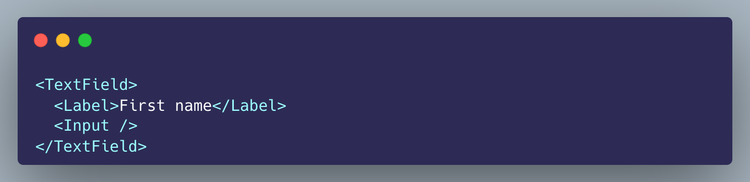 Practice React Context by building a TextField component using composition