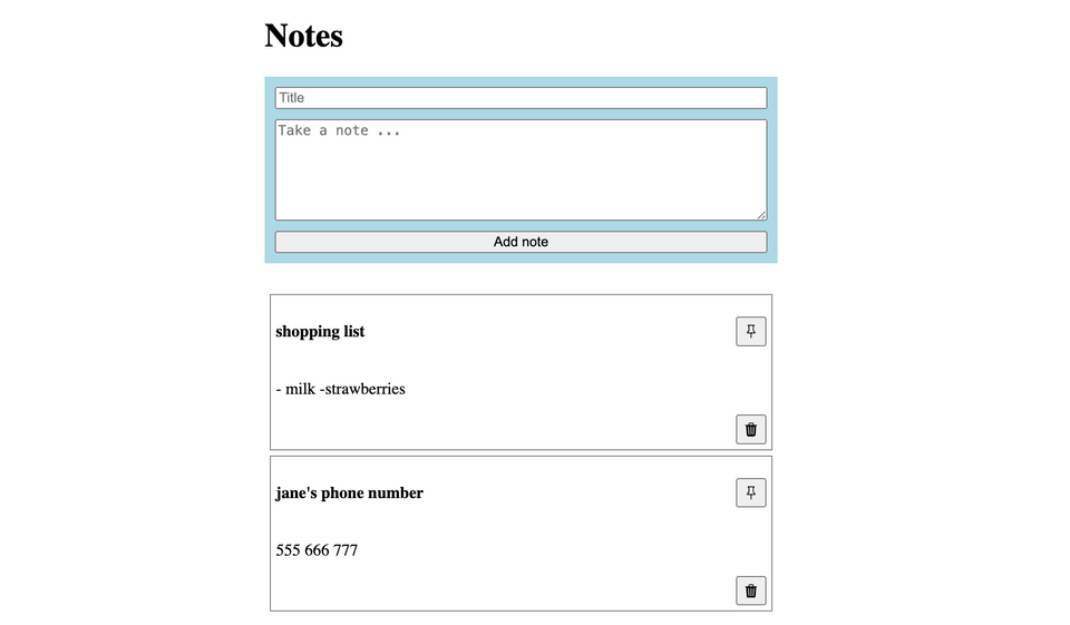 Build a notes app with React Query and json server - starting from failing unit tests!